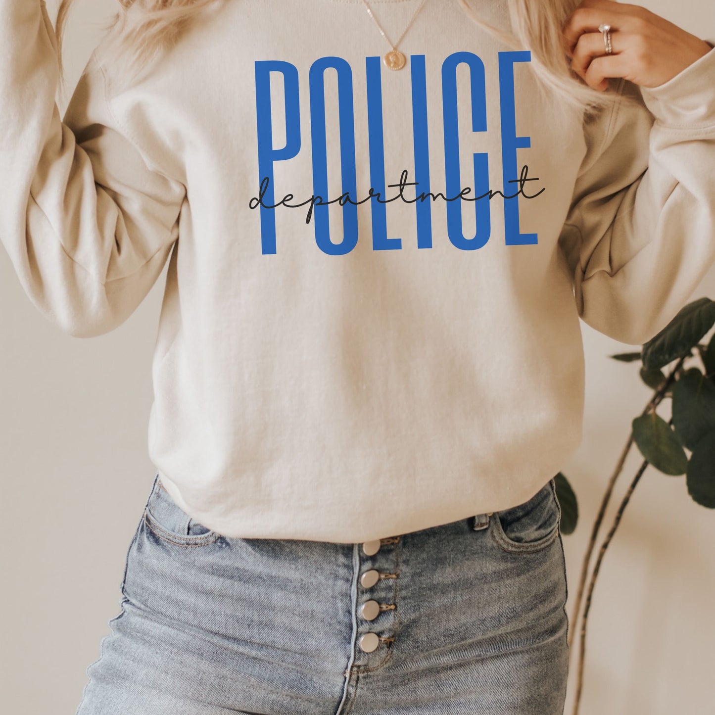 Police Department Crewneck Sweatshirt Police Sweatshirts, Back the Blue, Thin Ble Line, Policeman, Policewoman, Police Officer Gift