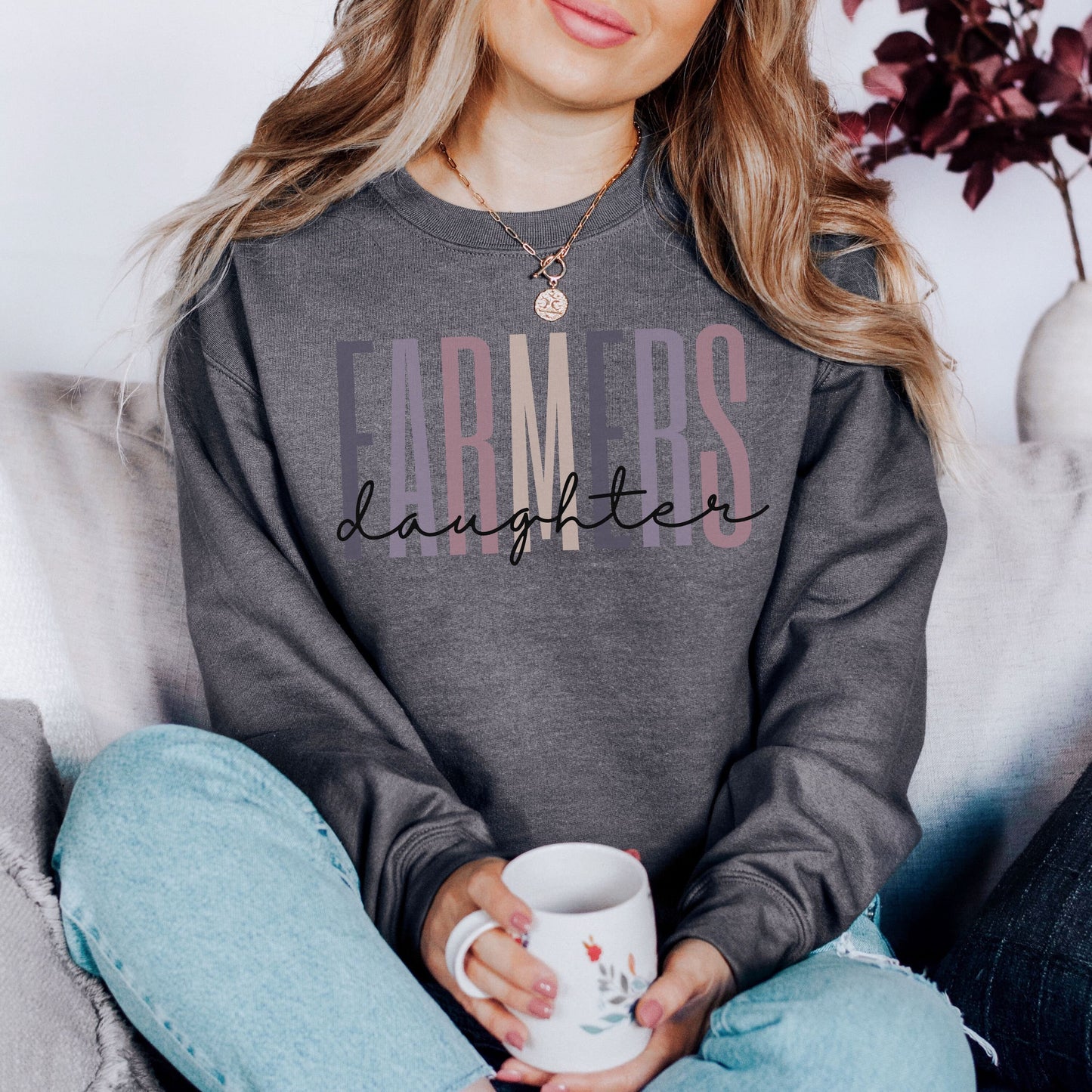 Farmers Daughter Sweatshirt, Farm Shirt, Support Local Farmers, Farmer's Daughter, Daughter Gift, Christmas Gift, Holiday Gift, Buy Local