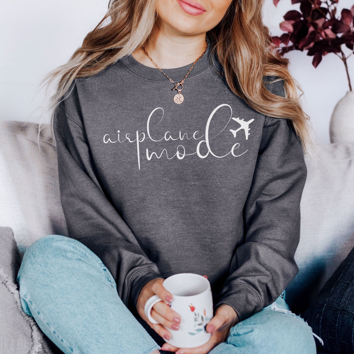 Travel Shirt, Airplane Mode Crewneck Sweatshirt, Travel Sweatshirt, Comfy Sweatshirt, Travel Gifts, Vacation Shirt, Adventure Sweater