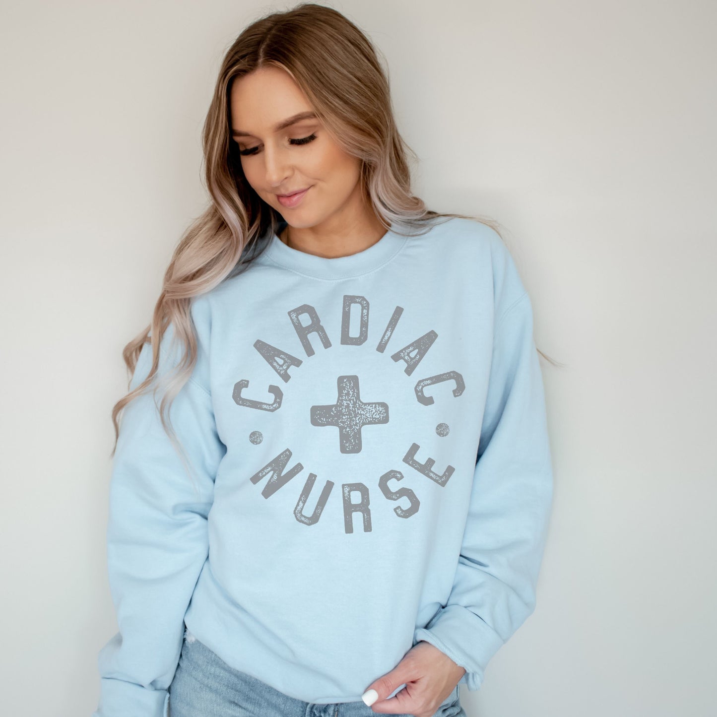 Cardiac Nurse Sweatshirt Cardiac Nurse - Cardiovascular Nurse - Nurse Life Cardiology Dept RN Unisex Crewneck Sweatshirt Graduation Gift