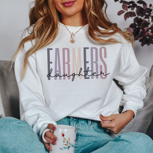 Farmers Daughter Sweatshirt, Farm Shirt, Support Local Farmers, Farmer's Daughter, Daughter Gift, Christmas Gift, Holiday Gift, Buy Local