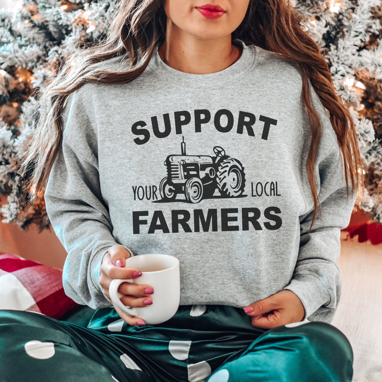 Support Local Farmers Sweatshirt, Farm Sweatshirt, Unisex Farmer Sweatshirt, Farmers Market Sweatshirt, Locally Grown, Shop Local