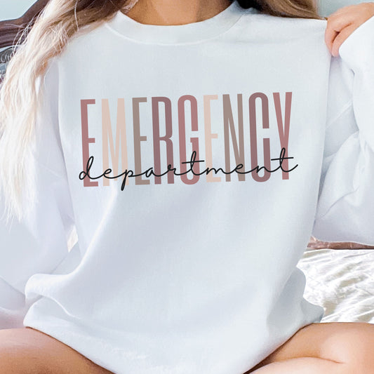 Emergency Department Sweatshirt, Emergency Room Nurse, ER Nurse, ED Nurse, Future Nurse Gift, Emergency Tech, Nurse Graduation Gift