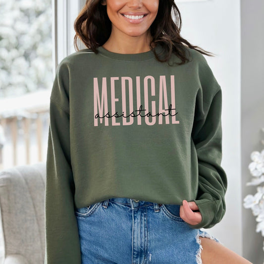 Medical Assistant Sweatshirt, Gift for MA, Future Medical Assistant Cute MA Shirts Tshirt Hoodie Gifts Emergency MA Doctor Assistant